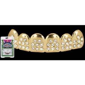  Grillz Gold w/Clear Jewels Toys & Games