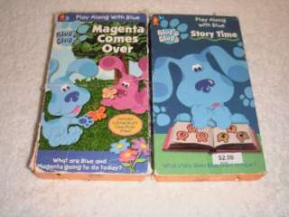 Awesome! Lot of 4 Blues Clues Kids VHS Movies  