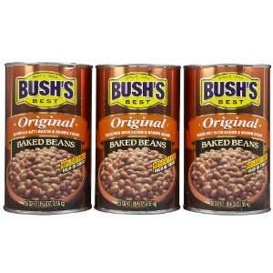 Bushs Original Baked Beans, 55 oz, 3 pk  Grocery 
