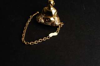Vintage JUDITH LEIBER Very Rare Gold Buda Keychain  