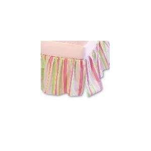  Breathable Baby Crib Skirt Pink Baby