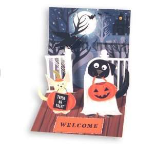  Halloween Dogs In Costume Pop up Card 
