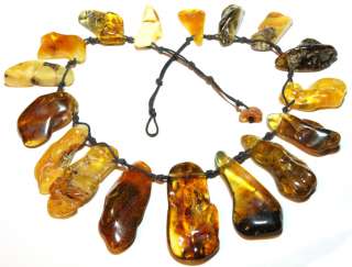 Genuine Natural Baltic Amber Necklace ~55.5 cm/21.9 in.  