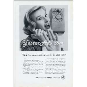  1961 Vintage Ad Bell Telephone Not for you, darlingthis 