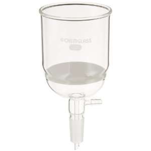 : Chemglass CG 1406 32 Glass Buchner Filtering Funnel with Fine Frit 