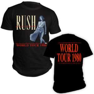 RUSH   T Shirt   PERMANENT WAVES TOUR 80  NEW*  