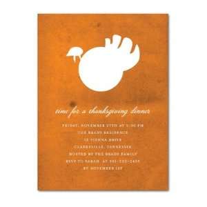 Thanksgiving Party Invitations   Turkey Motif By Magnolia Press