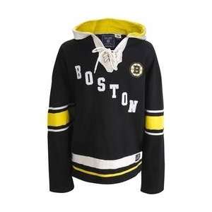  Old Time Hockey Boston Bruins The Lace Hooded Sweatshirt 