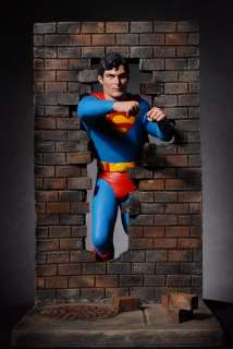 Christoper Reeve & George Reeve Breaking the Wall Statue Nt Sideshow 