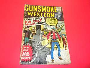 GUNSMOKE WESTERN #60 Marvel Comics 1960 KID COLT OUTLAW  