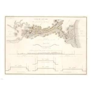  Canal du Cape Cod Massachusetts, 1834 map Poster (24.00 x 