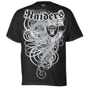    Oakland Raiders Metro Affliction Black T shirt: Sports & Outdoors