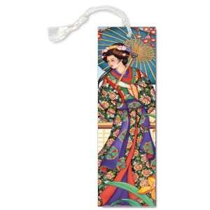 Asian Woman with Parasol Bookmark 