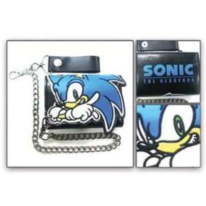  Wallet   Sonic the Hedgehog   Sega on Black w/ Chain 