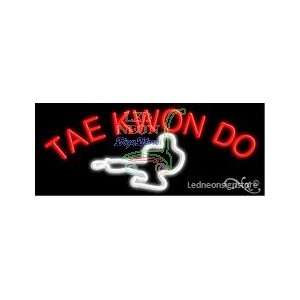  Tae Kwon Do Logo Neon Sign 13 Tall x 32 Wide x 3 Deep 