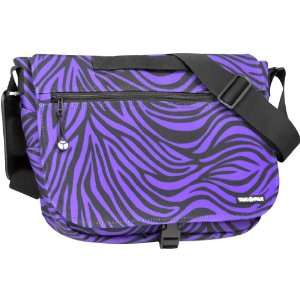  Yak Pak Basic Shoulder Bag   Purple Zebra   614 524 