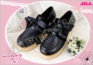   Nana Kera Ballerina wood wedge platform shoes Pn Mary Jane black