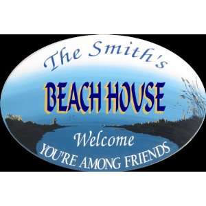  Beach House Getaway Personalized Wall Sign Everything 