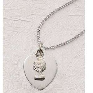   Heart Pendant Catholic Religious Necklace Medal Christian Jewelry