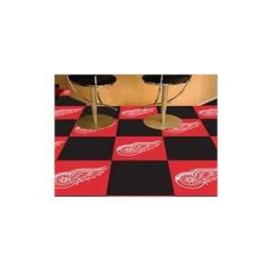    18x18 tiles Detroit Red Wings Team Carpet Tiles: Home Improvement