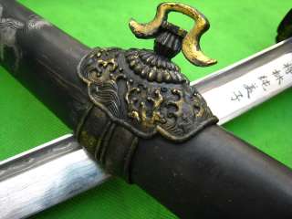   JAPANESE SIGNATURE DAMASCUS SWORD FOR SAMURAI JIN TACHI KATANA  