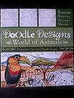 doodle designs world of animals adult fine line colouring pad