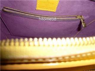 Authentic Pre owned Louis Vuitton yellow Epi Pont Nuef Handbag great 