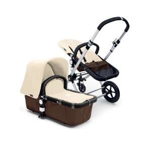  Bugaboo Cameleon   Dark Brown Base with Off White Canvas 