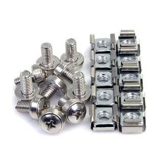 StarTech 50 Pkg M6 Mounting Screws and Cage Nuts for Server Rack 