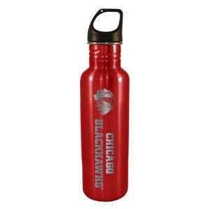   Blackhawks 750 ml Stainless Water Bottle (Red)