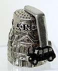 Black Cab Taxi cab a London city icon novelty pewter thimble   London 