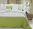 lime green comforter  