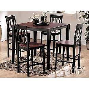   and Black Finish Dining Room 5 piece 07002 set: Home & Kitchen