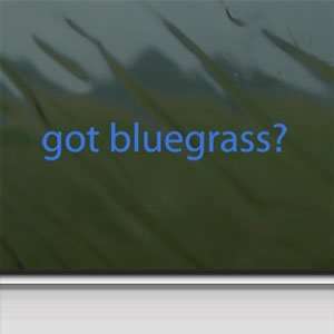  Got Bluegrass? Blue Decal Country Bluegrass Violin Blue 