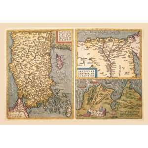 Maps of Turkey, Egypt, and Libya 28X42 Canvas