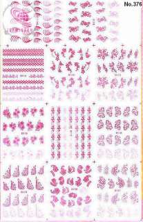 BIDDING ON 3 PCS LARGE SHEET NAIL STICKER, WE HAVE DIFFERENT SHEETS 