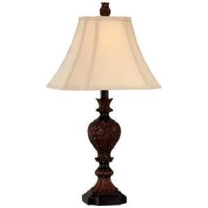  Bronze Carved Font Table Lamp