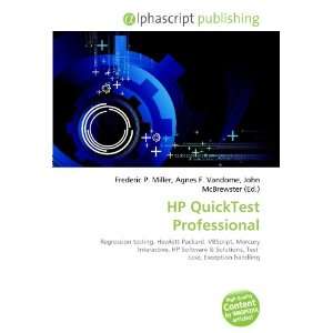  HP QuickTest Professional (9786133619524) Books