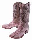   Ranch by Lucchese Brown M4341 Caiman Crocodile Mens Cowboy Boots