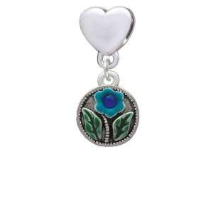   in Circle with Swarovski Crystal European Heart Charm Dang Jewelry