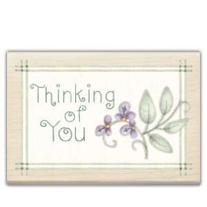 Thinking of You Frame Wood Mounted Stamp Arts, Crafts 