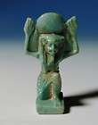Rare Egyptian Faience/Bronze Scarab Ring  600 BC  
