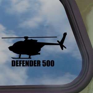  DEFENDER 500 Black Decal Military Soldier Window Sticker 
