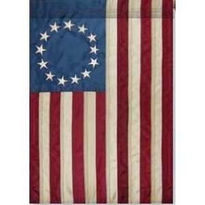  Betsy Ross 28 x 40 Tea Stained Applique 13 Star American 