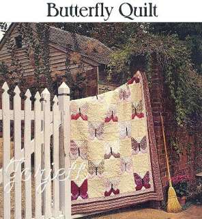 Butterfly Quilt, Picture Blocks quilt pattern & templates  
