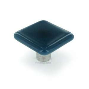     solids collection   1 1/2 knob in steel blue: Home Improvement