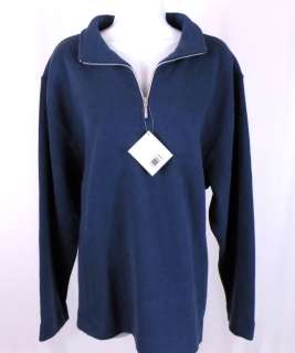 NEW Lady Hathaway 1/4 Zip Pullover Sweatshirt XL Navy  