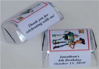 60 TOY STORY BIRTHDAY PARTY FAVORS CANDY WRAPPER LABELS  