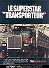 1986 Western Star Dump Truck Brochure French Canada