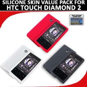  Silicone Skin 3 pc. Value Pack for your HTC Touch Diamond 